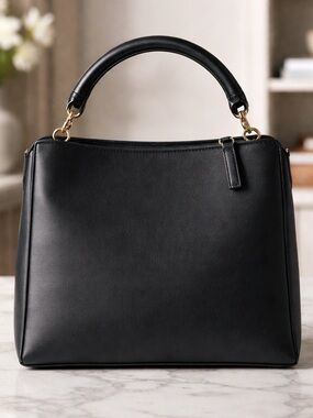 Gucci Black nylon with leather Satchel with silver hardware, with black bamboo